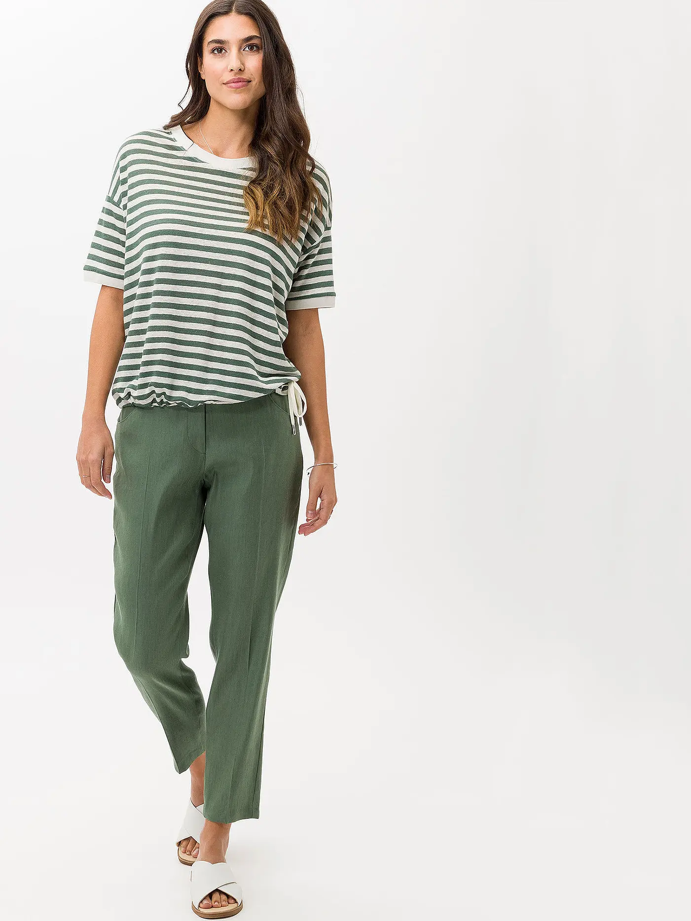BRAX | Leinenshirt CANDICE | olive